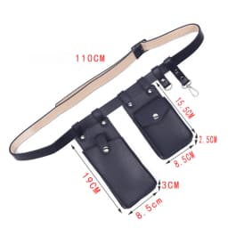 Two Piece Locomotive Package New Phone Bags Female Crossbody Fashionable PU Belt Waist Bag Trendy Crossbody Bag