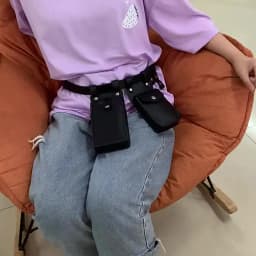 Two Piece Locomotive Package New Phone Bags Female Crossbody Fashionable PU Belt Waist Bag Trendy Crossbody Bag