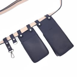Two Piece Locomotive Package New Phone Bags Female Crossbody Fashionable PU Belt Waist Bag Trendy Crossbody Bag