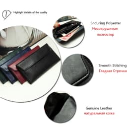 Slim Purse Genuine Leather Women Wallet  Luxury Female Long Clutch Coin Phone Wallets and Purses Ladies Card Holder Vallet