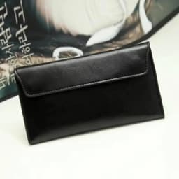 Slim Purse Genuine Leather Women Wallet  Luxury Female Long Clutch Coin Phone Wallets and Purses Ladies Card Holder Vallet