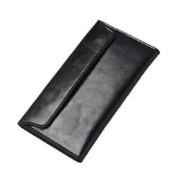 Slim Purse Genuine Leather Women Wallet  Luxury Female Long Clutch Coin Phone Wallets and Purses Ladies Card Holder Vallet