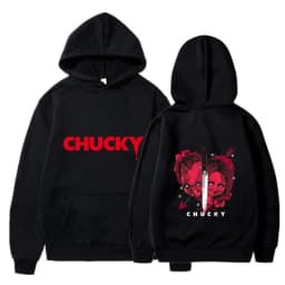 Horror Movie Play Chucky Hoodies Harajuku Hip Hop Streetwear Men Women Autumn Winter Hooded Sweatshirt Pullover Tops