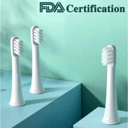 For XIAOMI MIJIA T100 Replacement Brush Heads Sonic Electric Toothbrush Vacuum Package DuPont Soft Bristle Suitable Nozzles