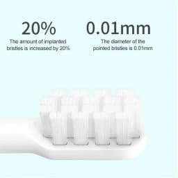 For XIAOMI MIJIA T100 Replacement Brush Heads Sonic Electric Toothbrush Vacuum Package DuPont Soft Bristle Suitable Nozzles