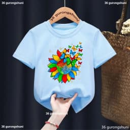 Autism Boys T Shirt Short Sleeves Tops Girls Baby Children Clothing Summer Tshirt Car Printing Autism Kids Tee Toddler Clothes