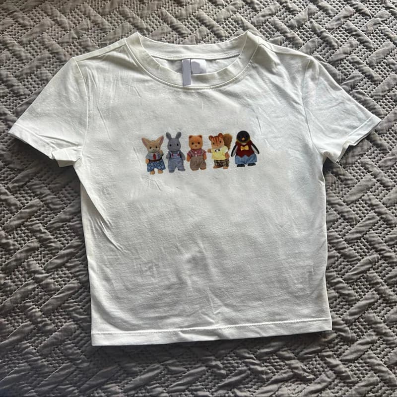 2000s Top Women Fashion Punk Emo Girls Aesthetics Letter Print Baby Tees Y2k Style Streetwear Short Sleeve Cute Vintage Crop Top