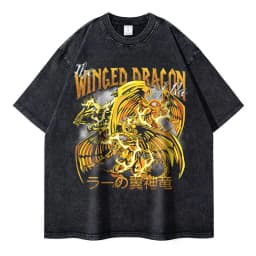 Anime Yu Gi Oh T Shirts Vintage Washed Dark Magician Girl T-shirt Retro Streetwear Manga Black Magician Short Sleeve Tops Tees