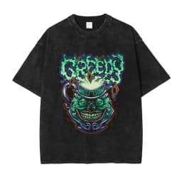 Anime Yu Gi Oh T Shirts Vintage Washed Dark Magician Girl T-shirt Retro Streetwear Manga Black Magician Short Sleeve Tops Tees