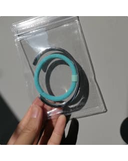 MM Hair Tie Holder Cuff Bracelet For Women Girls Open Bracelet C-shaped Titanium Steel Waterproof Color Keeping