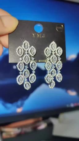 Women Earrings Orange Blue Purple Zircon Shiny Wedding Evening Party Luxury Jewelry Water Drop Dangle Tassel Earrings Gift