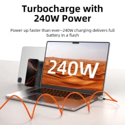 CABLETIME Magnetic USB C Cable 240W Type C Cable Fast Charging Type C Charger Cord for MacBook Laptop iPhone 17 16 Smasung S25