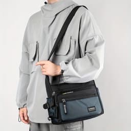 Men Multifunctional Crossbody Bag Nylon Waterproof Shoulder Bag Large Capacity Casual Male Messenger Bag Design Travel Daily