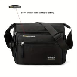 Men Multifunctional Crossbody Bag Nylon Waterproof Shoulder Bag Large Capacity Casual Male Messenger Bag Design Travel Daily