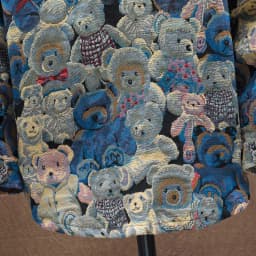 Men Teddy Bear 3/4 Sleeve Jacket Fashion Animal Pattern Coat Jacquard Woven Top Outerwear