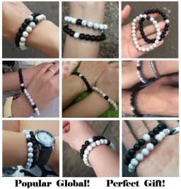 TYO Marble Tiger Eye Matte Onyx Stone Beads Cubic Zirconia Hand Jewelry Accessories Elastic Stretch Men Bracelet Birthday Gift