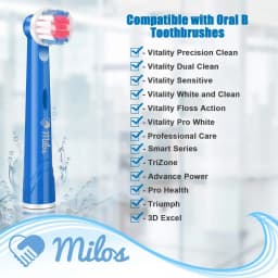 For Oral B Toothbrush Replacement Brush Head Pack of 8/16pcs Extra Soft Bristles Fits for Electric Braun Sensitive Brush Heads