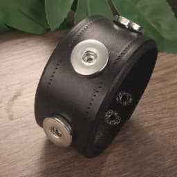 Fashion Weave Punk Rock 051 Real Genuine Leather Fit 18mm Snap Button Bangle Bracelet Charm Jewelry For Women Men