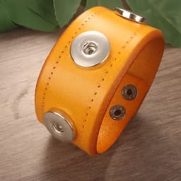 Fashion Weave Punk Rock 051 Real Genuine Leather Fit 18mm Snap Button Bangle Bracelet Charm Jewelry For Women Men