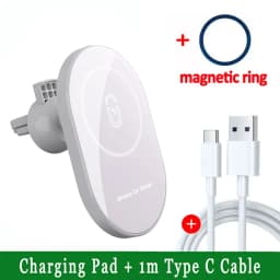 Magnetic Car Wireless Chargers Air Vent Phone Holder For Magsafe iPhone 17 16 15 14 13 12 Pro Max Car Fast Charging Station