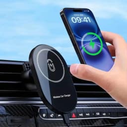 Magnetic Car Wireless Chargers Air Vent Phone Holder For Magsafe iPhone 17 16 15 14 13 12 Pro Max Car Fast Charging Station