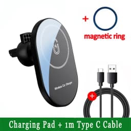 Magnetic Car Wireless Chargers Air Vent Phone Holder For Magsafe iPhone 17 16 15 14 13 12 Pro Max Car Fast Charging Station