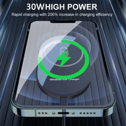 Magnetic Car Wireless Chargers Air Vent Phone Holder For Magsafe iPhone 17 16 15 14 13 12 Pro Max Car Fast Charging Station