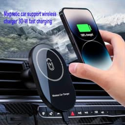 Magnetic Car Wireless Chargers Air Vent Phone Holder For Magsafe iPhone 17 16 15 14 13 12 Pro Max Car Fast Charging Station