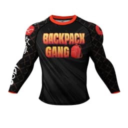 Cody Lundin Black Men's MMA BJJ Brazilian Jujutsu Fighting Taekwondo Long Sleeve Shirt Fitness Training Running Rash Guards