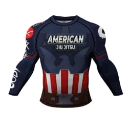 Cody Lundin Black Men's MMA BJJ Brazilian Jujutsu Fighting Taekwondo Long Sleeve Shirt Fitness Training Running Rash Guards