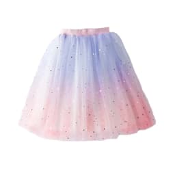 Girls Tutu Skirts Stars Print Princess Petty Girls Dancing Party Skirt Children Gradient Costume Clothes
