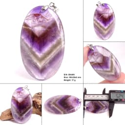Crystal Fashion Jewelry Amethyst Oval Pendant Necklace Ladies Handmade Natural Gemstone Charm Necklace for Women Men Gift BR389