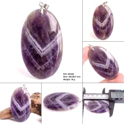 Crystal Fashion Jewelry Amethyst Oval Pendant Necklace Ladies Handmade Natural Gemstone Charm Necklace for Women Men Gift BR389