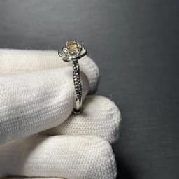3MM Natural Citrine Ring Adjustable Female Ring Jewelry for Women Gift Wholesale High Quality Vintage Fine