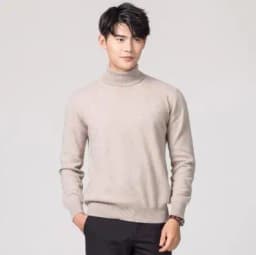 Cashmere Turtleneck Men Sweater Clothes for 2024 Autumn Winter Jersey Hombre Pull Homme Hiver Pullover Men High Neck Sweaters