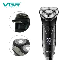 VGR 318 Shaver Electric Razor Professional Shaving Machine Floating Beard Trimmer IPX7 Waterproof Rechargeable Shaver for Men