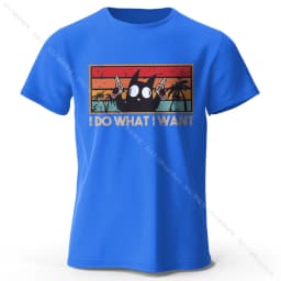 Men's I Do Waht I Want Printed T-Shirt 100% Cotton Funny Oversized Graphic Tees for Men Women Summer Tops