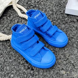 5015 Fashionable Solid Color Children's Canvas Shoes, Boys' and Girls' Board Shoes, Trendy Children's Shoes, Mid Top
