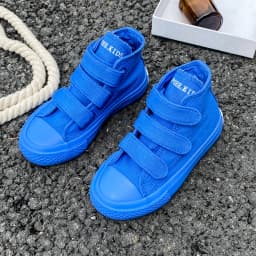 5015 Fashionable Solid Color Children's Canvas Shoes, Boys' and Girls' Board Shoes, Trendy Children's Shoes, Mid Top