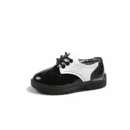 Boys Girls Fashion Leather Shoes 2025 Children New Style Oxfords Kids Flats for Baby School Party Formal Wedding Leather Shoes