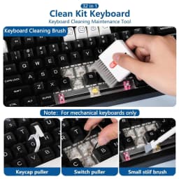 20/32-in-1 Multi-Functional Deep Cleaning Kit for iPhone Ports, AirPods, Keyboard, and Keycap Removal - Precision Tools