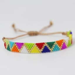 Miyuki Bead Bracelet Boho Style Woven Adjustable For Women Jewelry Multi colored geometric design Ladies Accessory Gifts Party