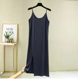 Womens Modal Full Slip Dress Underwear Veststrap Solid Long Under Dress Camisole Slips Inner Petticoat Women Intimates
