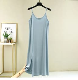 Womens Modal Full Slip Dress Underwear Veststrap Solid Long Under Dress Camisole Slips Inner Petticoat Women Intimates