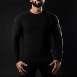 Men Compression Cotton T Shirt Fitness Long Sleeve Sport Tshirt Training Jogging Shirts Gym Sportswear Quick Dry Rashgard