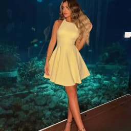 KONDALA Chic Yellow Halter Women Dress Backless Ruffles Party Dress Women Sexy Fashion 2025 Spring Summer Party Elegant Dress