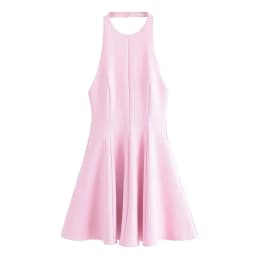 KONDALA Chic Yellow Halter Women Dress Backless Ruffles Party Dress Women Sexy Fashion 2025 Spring Summer Party Elegant Dress