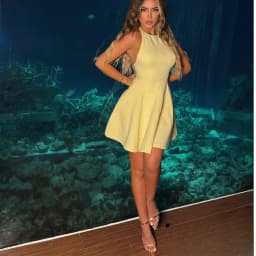 KONDALA Chic Yellow Halter Women Dress Backless Ruffles Party Dress Women Sexy Fashion 2025 Spring Summer Party Elegant Dress