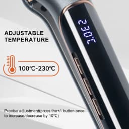 Ladies Ceramic Negative Ion Hair Straightener And Curler Multi-temperature Control Home Use Hair Styling Tool Dual-Purpose Iron