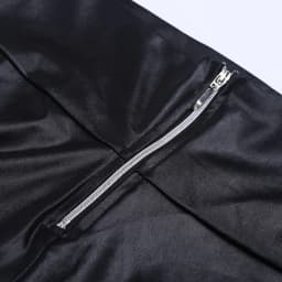 Women High Waist Tummy Control Butt Lift PU Leather Leggings Outwear Skinny Pants Casual Trousers Streetwear